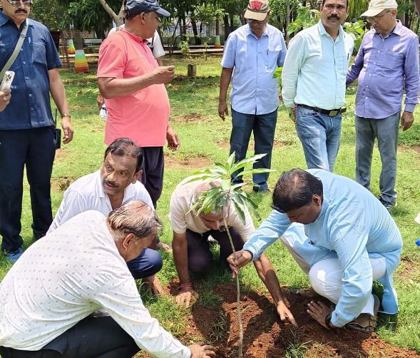 विश्व पर्यावरण दिवस के अवसर पर वनमंत्री केदार ने जगदलपुर की नक्षत्र वाटिका में किया पौधरोपण