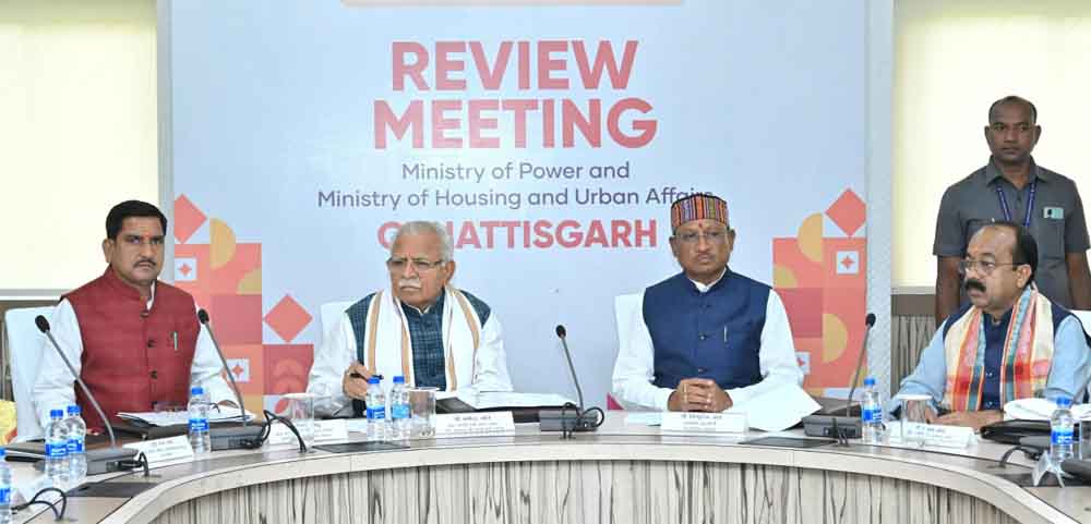 छत्तीसगढ़ का केन्द्र सरकार के बेहतर समन्वय से होगा तेजी से विकास, केन्द्रीय विद्युत मंत्री ने रायपुर में की समीक्षा