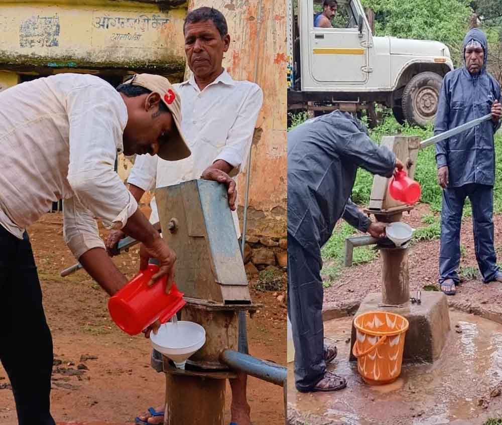 छत्तीसगढ़ के उपमुख्यमंत्री श्री विजय शर्मा के निर्देश पर अभियान शुरू, कबीरधाम जिले में जलस्त्रोतों का क्लोरिनेशन