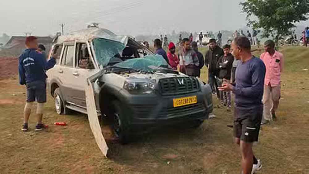 छत्तीसगढ़-गौरेला थाने के SI की मौके पर मौत और तीन आरक्षक घायल,  यूपी से आरोपी को पकड़कर लौटते समय हादसा