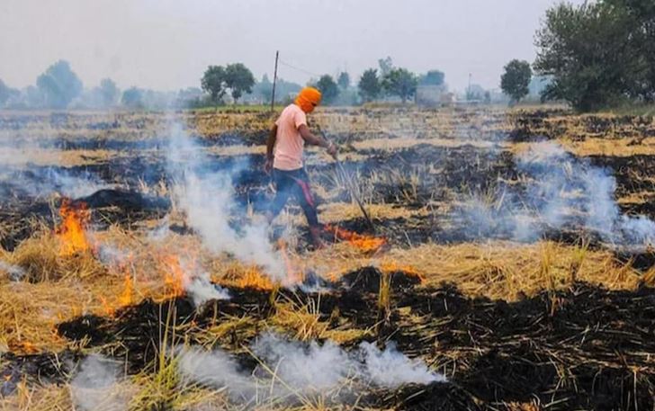  पराली जलाना भारी पड़ा, पराली जलाने वाले 17 किसानों पर लगाया अर्थदण्ड