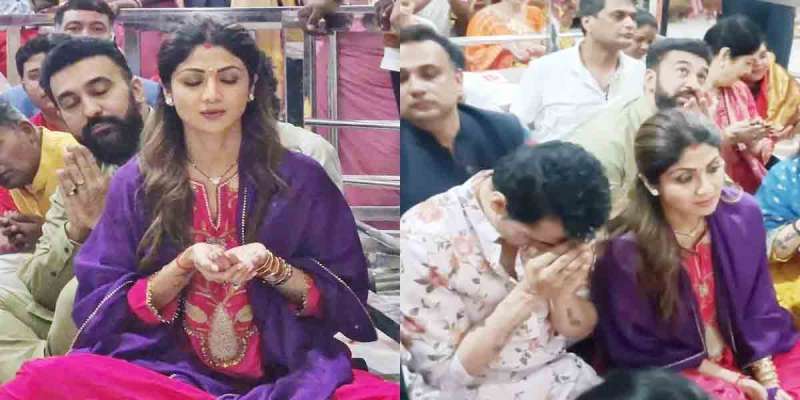 Shilpa Shetty और राज कुंद्रा ने 18 साल बाद महाकाल मंदिर में किया दर्शन