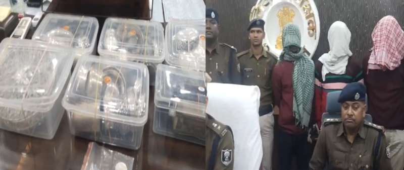 बिहार के किशनगंज में पुलिस ने पश्चिम बंगाल के तीन चोरों को किया गिरफ्तार