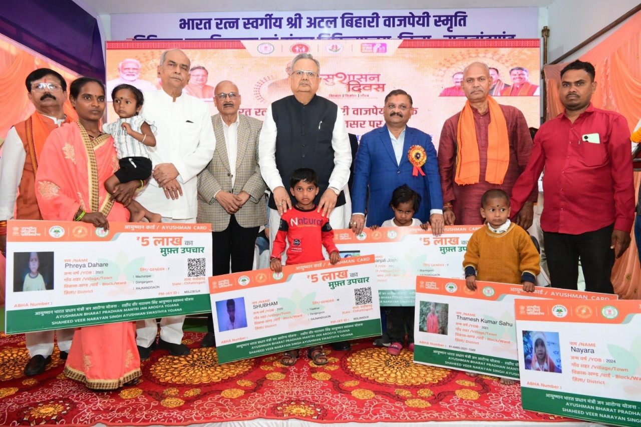 आयुष्मान कार्ड एवं आयुष्मान वय वंदना कार्ड पंजीयन में राजनांदगांव प्रदेश में प्रथम: आर्थिक रूप से कमजोर वर्ग के इलाज के लिए सुरक्षा कवच…. आयुष्मान कार्ड एवं आयुष्मान वय वंदना कार्ड पंजीयन में राजनांदगांव प्रदेश में प्रथम: आर्थिक रूप से कमजोर वर्ग के इलाज के लिए सुरक्षा कवच….