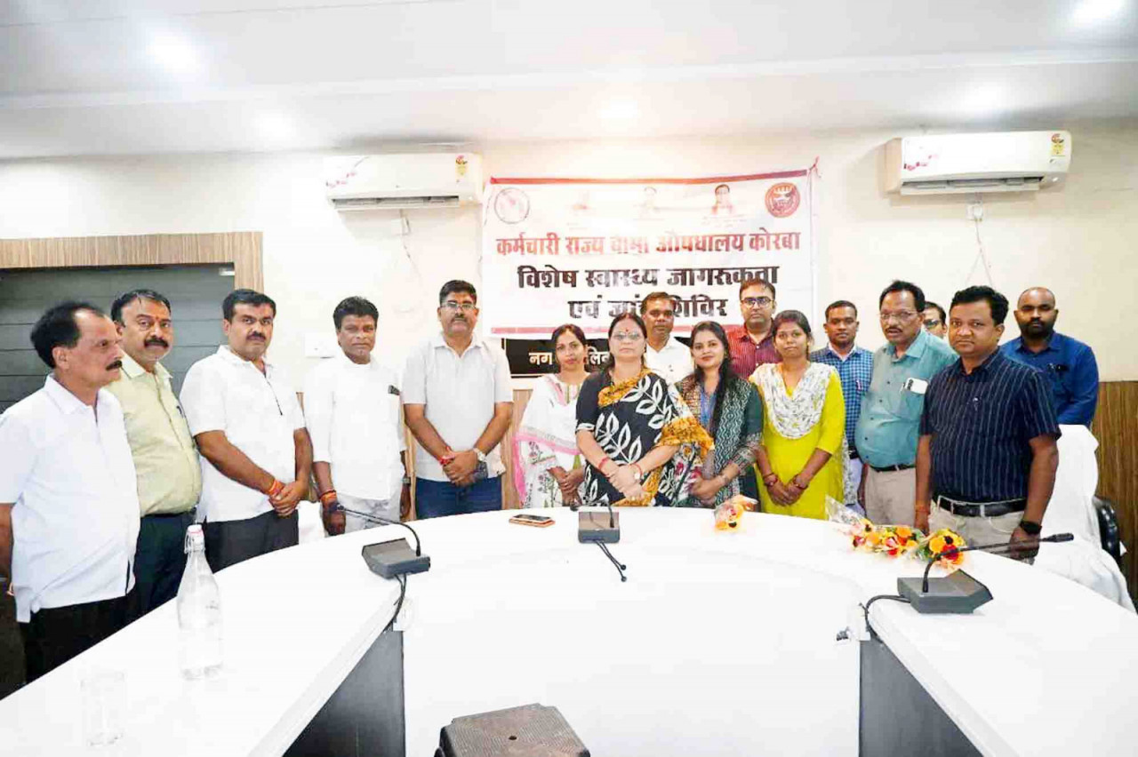 साकेत भवन में कर्मचारी राज्य बीमा औषधालय ने लगाया विशेष स्वास्थ्य जागरूकता व जांच शिविर….