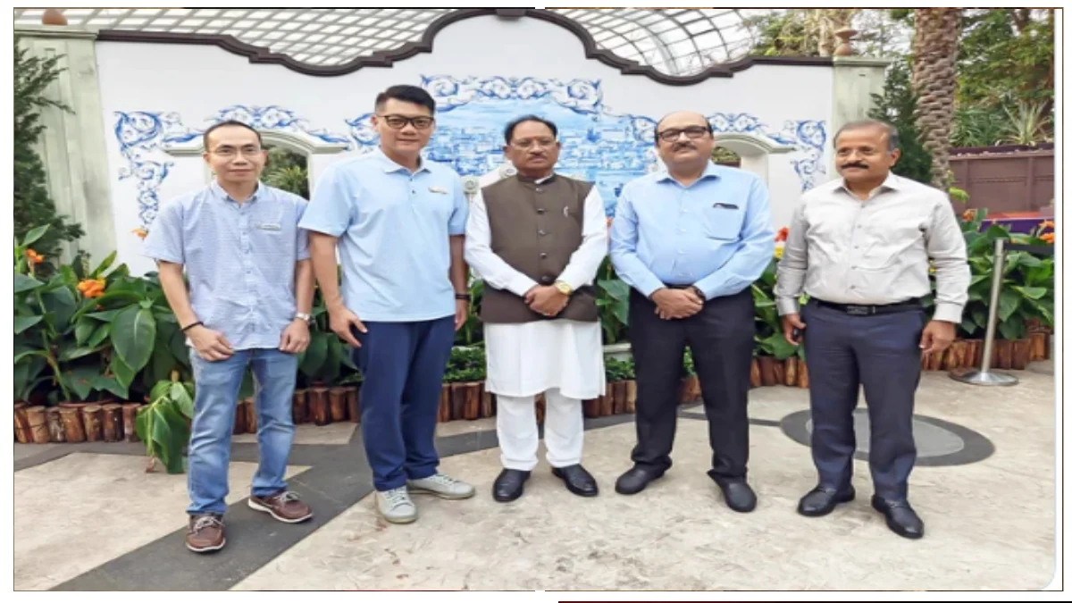 CG News: मुख्यमंत्री विष्णु देव साय का सिंगापुर दौरा: गार्डन्स बाय द बे के अधिकारियों से हुई अहम बैठक, बॉटनिकल गार्डन से पर्यटन और रोजगार बढ़ाने पर जोर…..